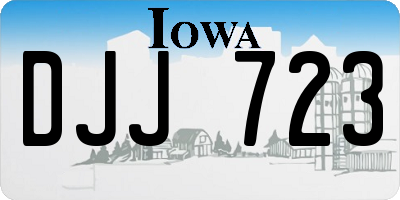 IA license plate DJJ723