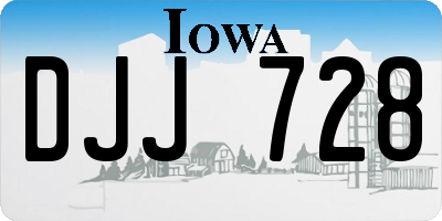 IA license plate DJJ728