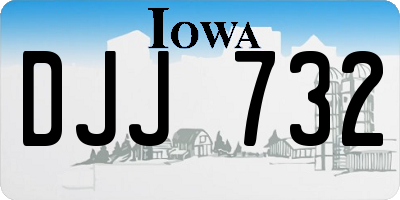 IA license plate DJJ732
