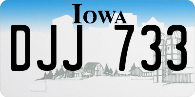 IA license plate DJJ733