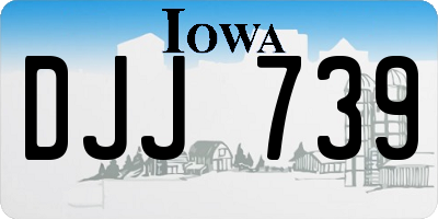 IA license plate DJJ739