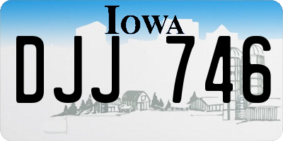 IA license plate DJJ746