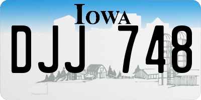 IA license plate DJJ748