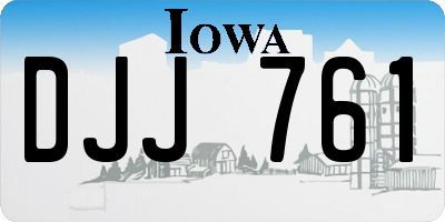 IA license plate DJJ761