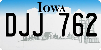 IA license plate DJJ762