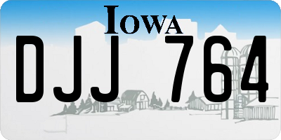 IA license plate DJJ764