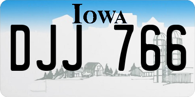 IA license plate DJJ766