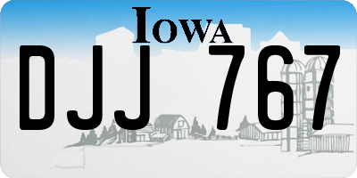 IA license plate DJJ767