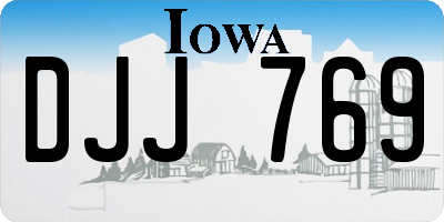 IA license plate DJJ769