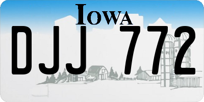 IA license plate DJJ772