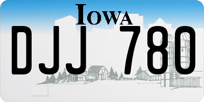 IA license plate DJJ780