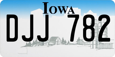 IA license plate DJJ782