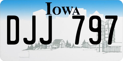 IA license plate DJJ797