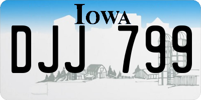 IA license plate DJJ799