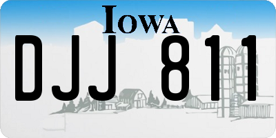 IA license plate DJJ811