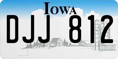IA license plate DJJ812