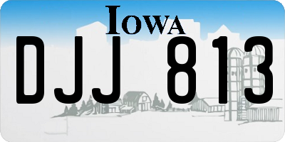 IA license plate DJJ813