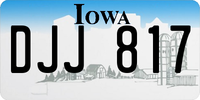 IA license plate DJJ817