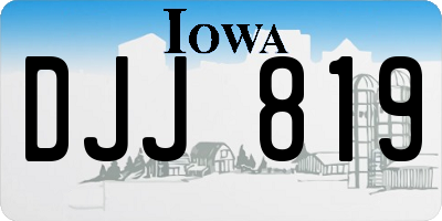 IA license plate DJJ819