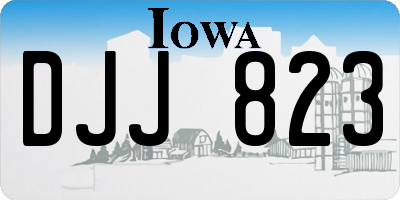 IA license plate DJJ823