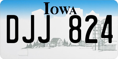 IA license plate DJJ824
