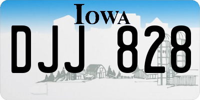 IA license plate DJJ828