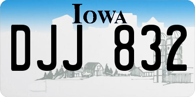 IA license plate DJJ832