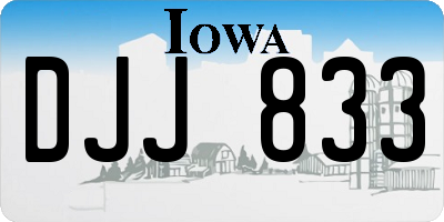IA license plate DJJ833