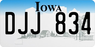 IA license plate DJJ834