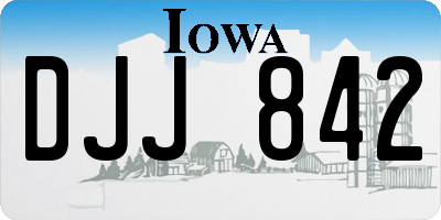 IA license plate DJJ842