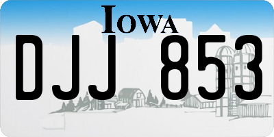 IA license plate DJJ853