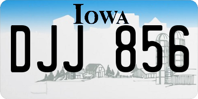 IA license plate DJJ856