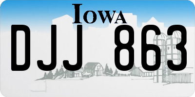 IA license plate DJJ863
