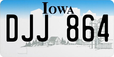 IA license plate DJJ864