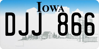 IA license plate DJJ866