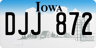 IA license plate DJJ872