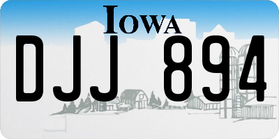 IA license plate DJJ894