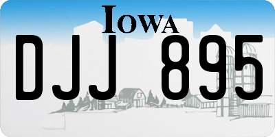 IA license plate DJJ895