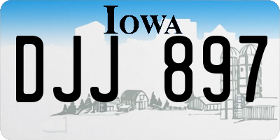 IA license plate DJJ897