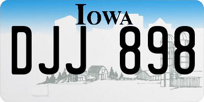 IA license plate DJJ898