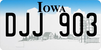 IA license plate DJJ903