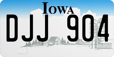 IA license plate DJJ904