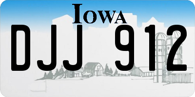 IA license plate DJJ912