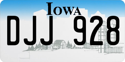 IA license plate DJJ928