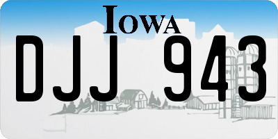 IA license plate DJJ943