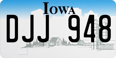 IA license plate DJJ948