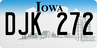 IA license plate DJK272