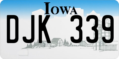 IA license plate DJK339