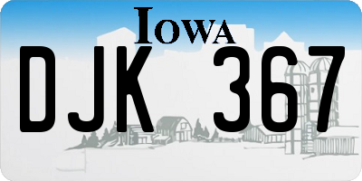 IA license plate DJK367