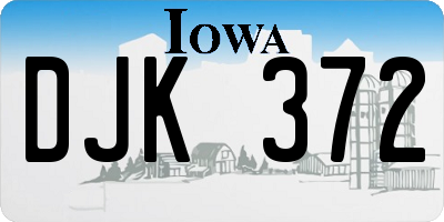 IA license plate DJK372